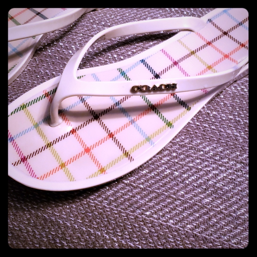 Coach flip flops